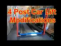 4 post car lift modifications bridge jack build