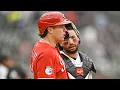 Benches clear in the 3rd inning of the Reds-White Sox game in Chicago
