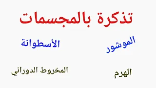 المجسمات الهندسية هندسة تاسع 