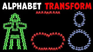 RUSSIAN ALPHABET LORE SNAKES TRANSFORM LETTERS A Я BUT MIRROR 