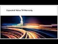 Expected Value of a TV Warranty Example