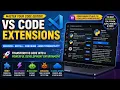Mastering VS Code Extensions Discover Marketplace to Developer tools setup