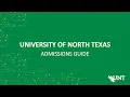 Guide to UNT Admissions