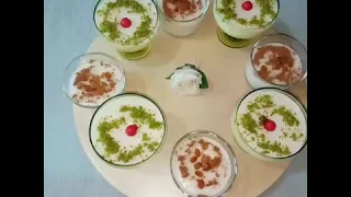 مهلبية بالقشطة والمكسرات Pudding With Cream And Nuts 