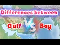 Differences between Bay and Gulf