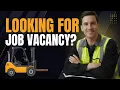 How to GET a Job as a Forklift Operator Job Vacancy