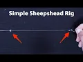 The SIMPLEST Sheepshead Rig Perfect For Fishing Heavy Structure Sight Fishing