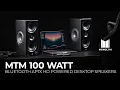 Download Lagu Monolith by Monoprice MTM 100 Watt Bluetooth aptX HD Powered Desktop Speakers