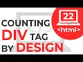 Count div tags needed to develop any web design Learn HTML HTML Tutorial