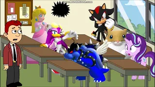 dark para bowser destroys all the clocks at school grounded
