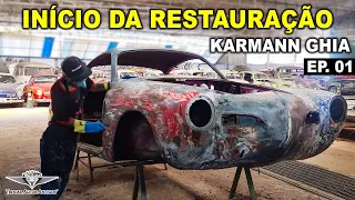 Mais um KARMANN GHIA que "PARECIA" BONITO? 😱😱😱 - Veja o estado que o carro chegou! EP. 01