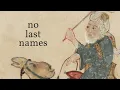 Medieval Arabic names had 5 parts but no surname