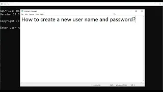 How to Create New User Password in Oracle 19c Oracle 19c tutorial BhanuPriya