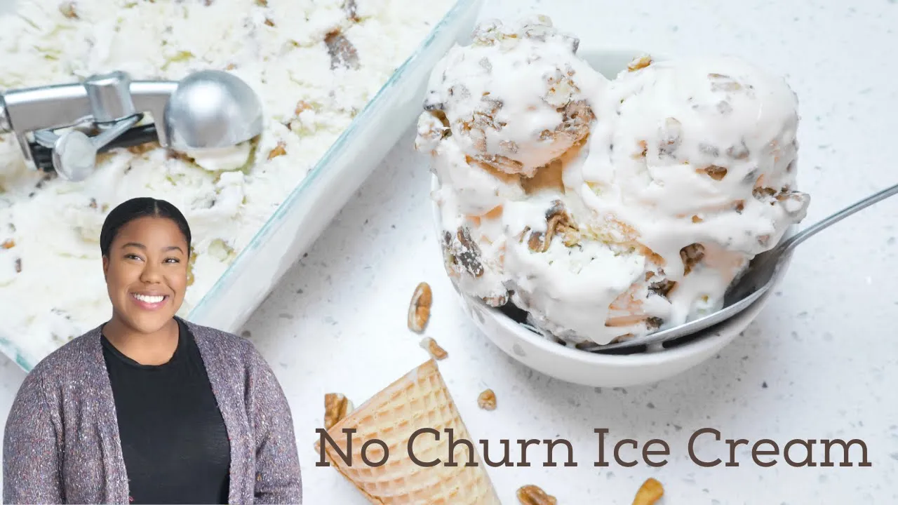 Butter Pecan Ice Cream // No Churn