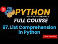 List comprehension in Python Python List Comprehension