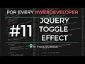 jQuery Tutorial in Hindi jQuery Toggle Effect Show and Hide in One Click using Toggle