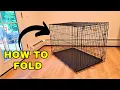 How to Fold a Metal Dog Crate