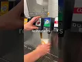 Why is he only taking part of the soda