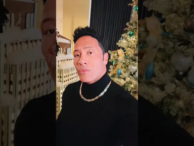 90s The Rock singing Christmas song