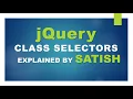 learn jQuery Class Selector Explained