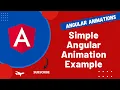 26 Implement Simple Angular Animation package in an Angular App - Angular16