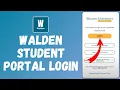 Walden Student Portal Login 2026 How To Login Walden University Student Portal Full Tutorial