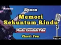 Download Lagu MEMORI SEKUNTUM RINDU - SPOON [ KARAOKE MELAYU ] NADA PRIA