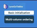 Multi-column initialisation Datatables Laravel 2022