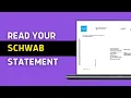 How To READ Charles Schwab Statement 2025 GUIDE