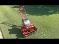Mclane Reel Mower Basics How to start maneuver and mow