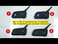 EJEAS V4 Plus How to Pair Four V4 Plus Intercoms