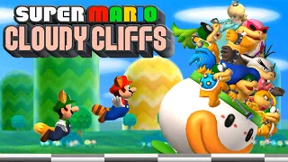 Super Mario Bros. Cloudy Cliffs Full Game 100% Walkthrough (4K)