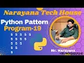 Python Pattern Programs Narayana Tech House Mr Narayana 9010607010