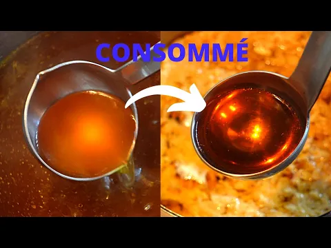 Consommé! How to clarify chicken stock!