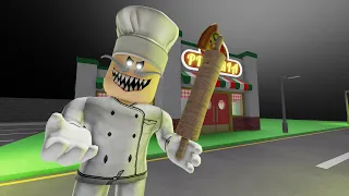 Kabur dari Koki Pizza yang Psikopat 😱 - Escape Papa Pizzas Pizzeria #roblox #zulfibacon