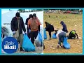 Download Lagu Glastonbury aftermath: trash clean up crew for 200,000 people
