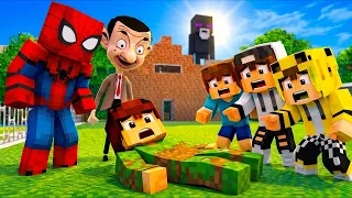 ماين كرافت لكن اختفيت وجيجي وعبوسي وكعبول وسبايدرمان لازم يلقوني 😱😨 #فلم_ماين_كرافت