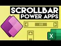 Create your own Excel Scrollbar in Power Apps Part 2 - Vertical Scrollbar