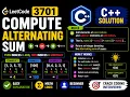 LeetCode - Compute Alternating Sum C Solution Explained