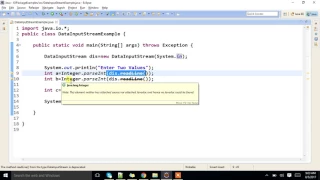 What is DataInputStream class in java Explain with an example