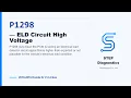 P1298 ELD Circuit High Voltage 2010-2016 Honda Cr V 2 4 Gas