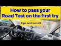 How to pass your Road Test on the first try Road Test tips