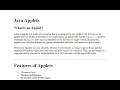 Java Applets