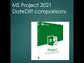 MS Project DateDiff function