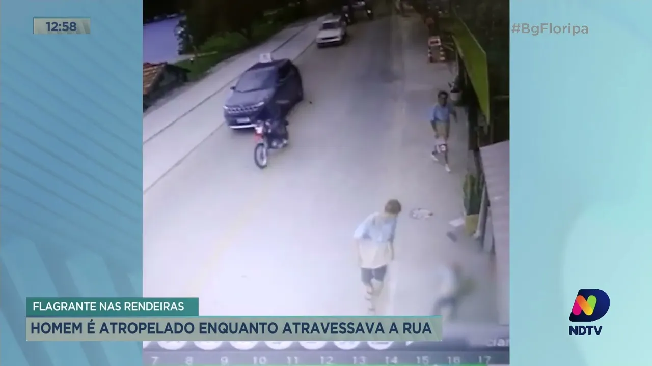 Homem é atropelado na Avenida das Rendeiras, em Florianópolis