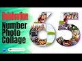 Celebrate with Easy Number Photo Collage Frames made in Canva Free Version