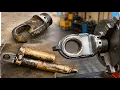 Beyond Repair Severely Bent Hydraulic Cylinder Rod Rebuilt