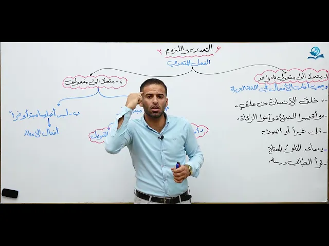 ⁣مادة اللغة العربية للصف الرابع الاعدادي : التعدي واللزوم