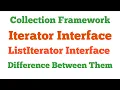 What is Iterator Interface and ListIterator Interface and Difference Between Iterator and ListIterat