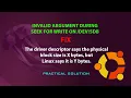 UBUNTU FIX Invalid argument during seek for write on